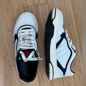 Gucci White and Black Men's Sneakers, real leather, size us 6,5 eu 40